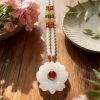 【soul】D153 White Lotus Multi-Gem Necklace