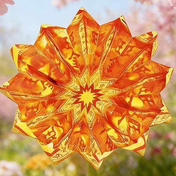 H69	Golden Lotus (Traditional Paper Craft)