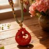 H158 Cinnabar Necklace: Zhu Hua Ji Qing Leisurely Brand