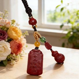 小朱砂牌_WH_1000x1000px-600x600 H174 Red Mineral Talisman Necklace