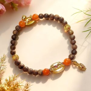 福马业净太岁顺运串.jpg H193 Twilight Motion – Amber Glow Bracelet