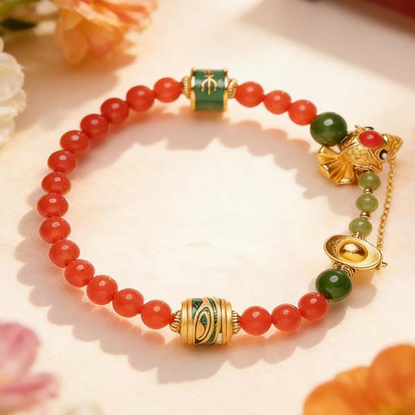 H164 Bracelet: Dragon Element – Wood